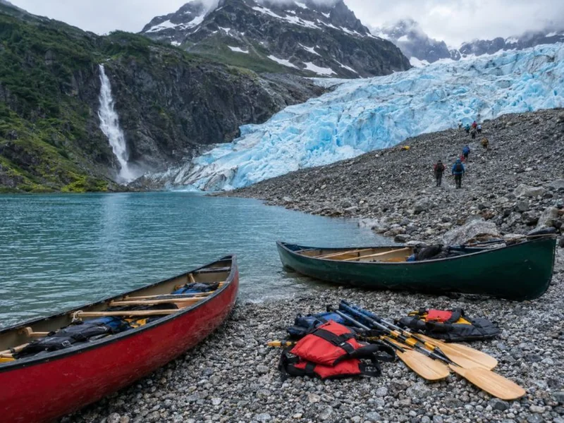 Canoe Paddle & Glacier Hike